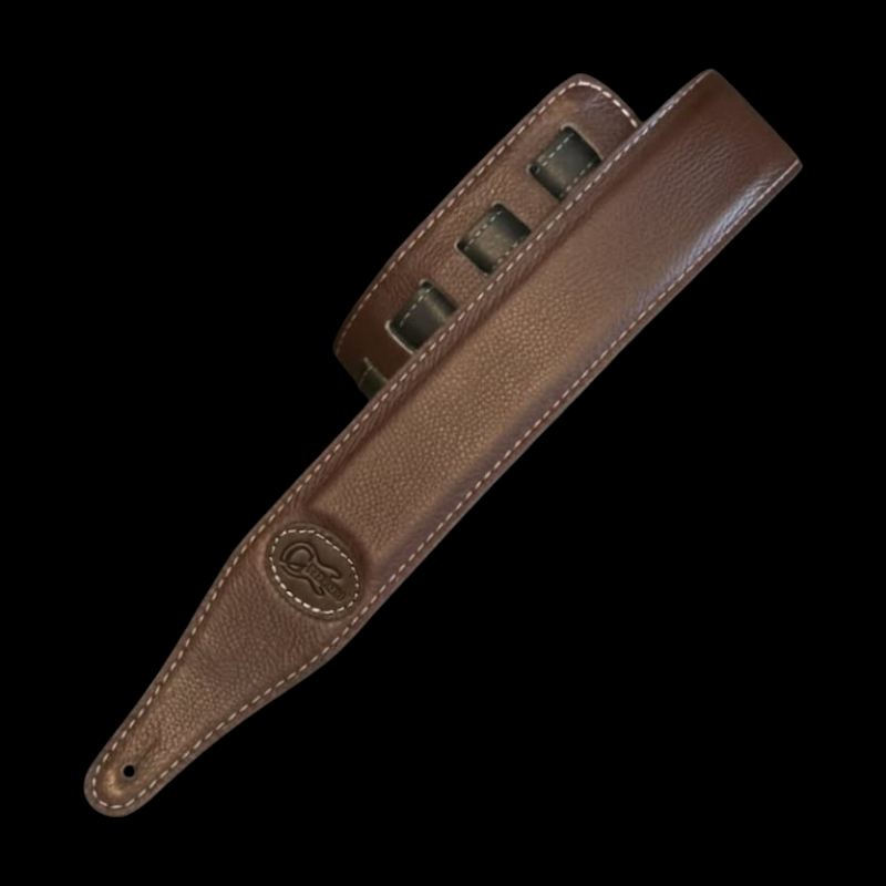 Strap Guitarra Gueerrero Piel Cafe 2