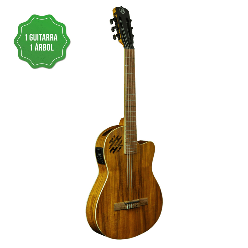 Bamboo Pro Slim Koa 39" - Incluye Funda Acolchada Bamboo Guitarra Electroacustica