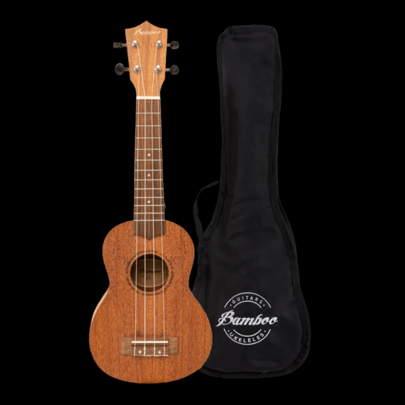 BAMBOO Ukelele Soprano Mahogany Bamboo Ukulele
