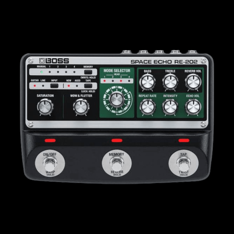 Boss RE-202 Space Echo Boss Efecto de Guitarra Delay