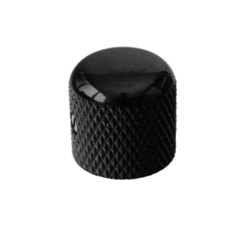 Knob Gotoh Dome Set Screw Knurled for Grip 1/4 Solid Shaft Black CE Distribution Refacciones
