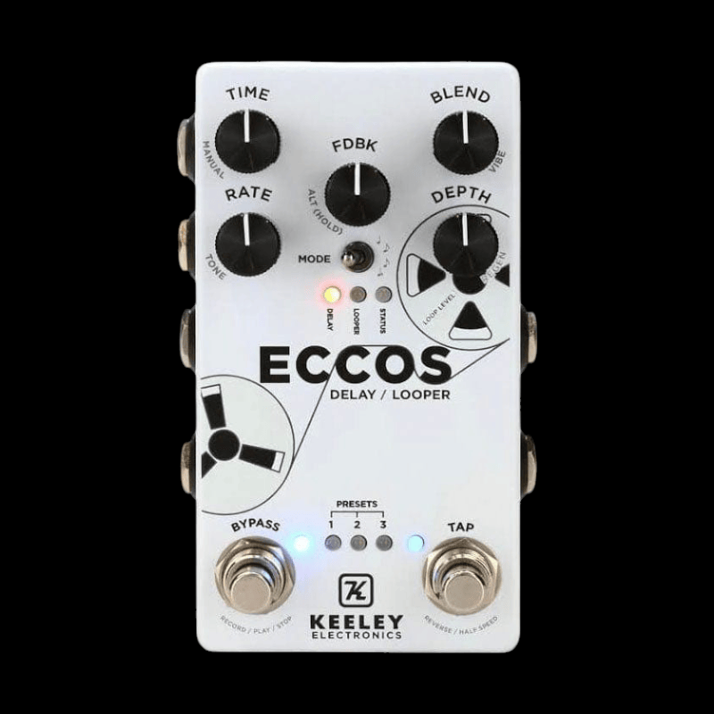 Eccos Delay/Looper Keeley Efecto de Guitarra Delay