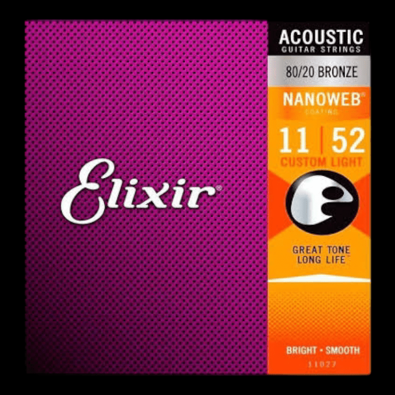 Elixir Acoustic Bronze 11-52 Nanoweb Elixir Cuerdas Guitarra Acustica