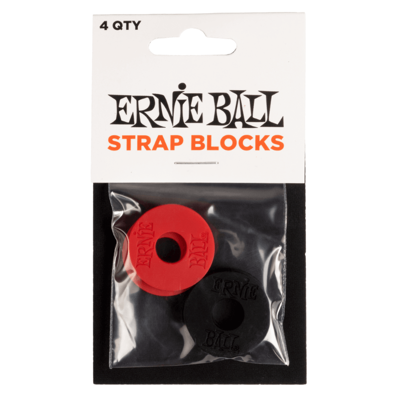 Seguros para Strap Ernie Ball Rojo/ Negro Ernie Ball Straplocks