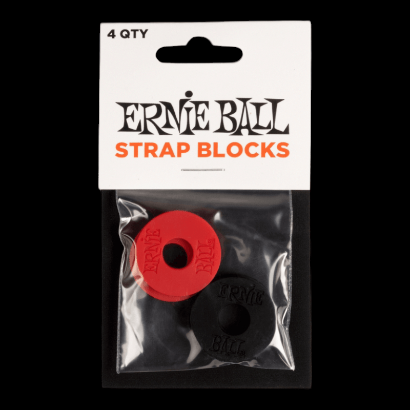 Seguros para Strap Ernie Ball Rojo/ Negro Ernie Ball Straplocks