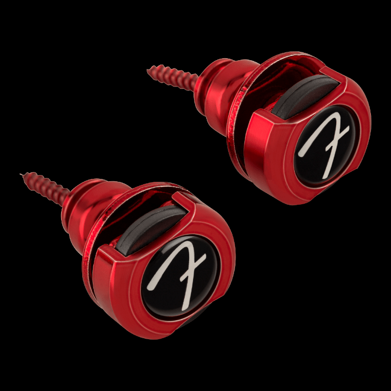 Fender Fender® 'F' Locks, Red Fender Straplocks