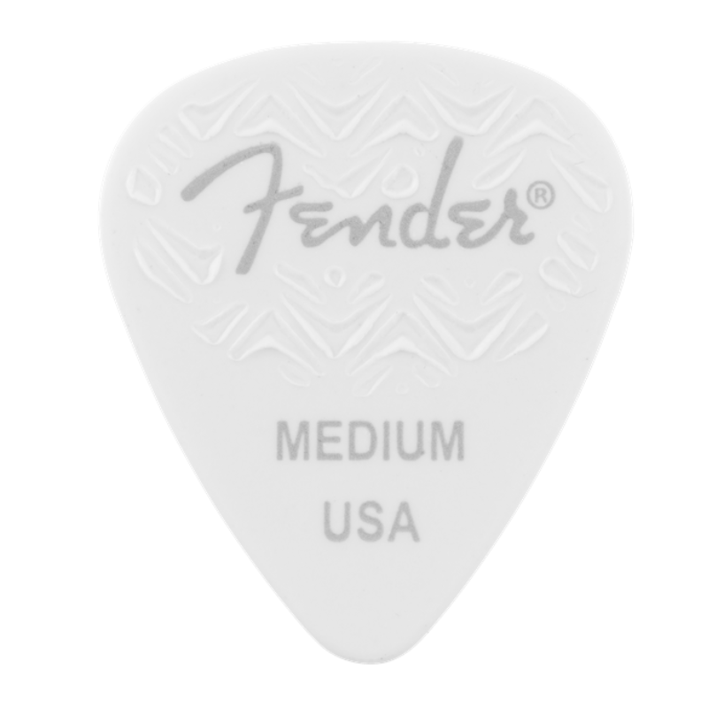 Fender 351 Shape, White, Medium Fender Plumillas