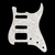 Pickguard, Stratocaster® H/S/S, 11-Hole Mount, Aged White Moto, 4-Ply Fender Refacciones Fender