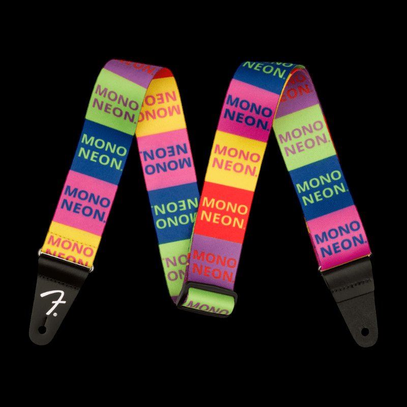 MonoNeon Logo Strap, Multi-Color, 2" Fender Straps