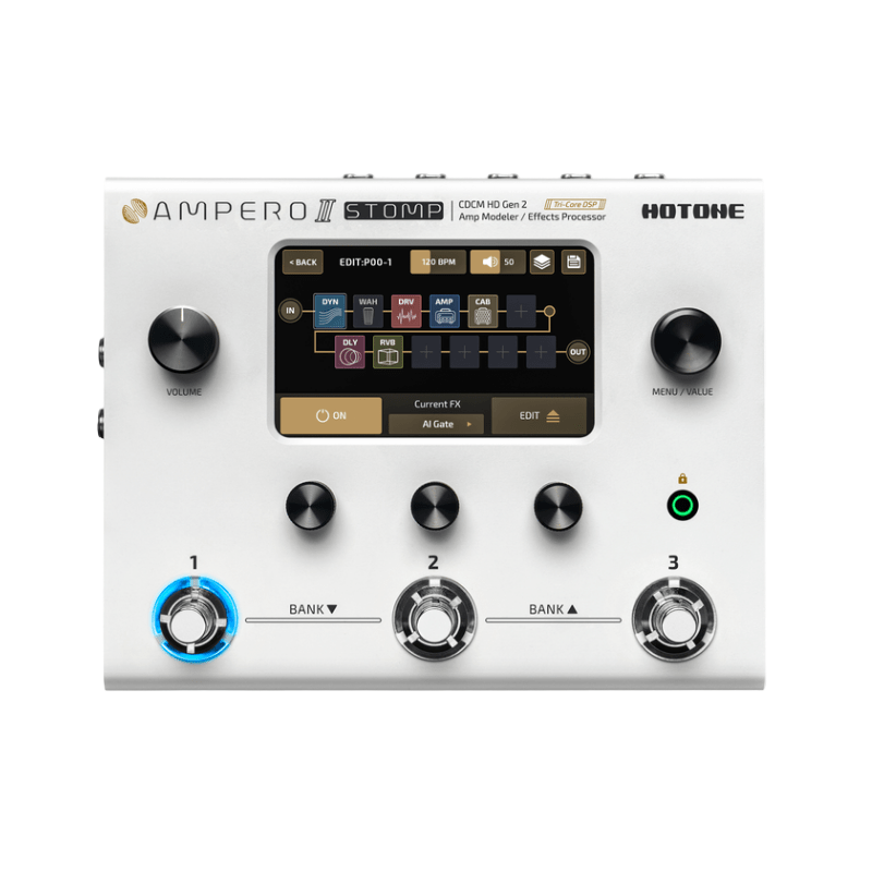 Hotone Ampero Stomp ll Hotone Efecto de Guitarra Multiefecto