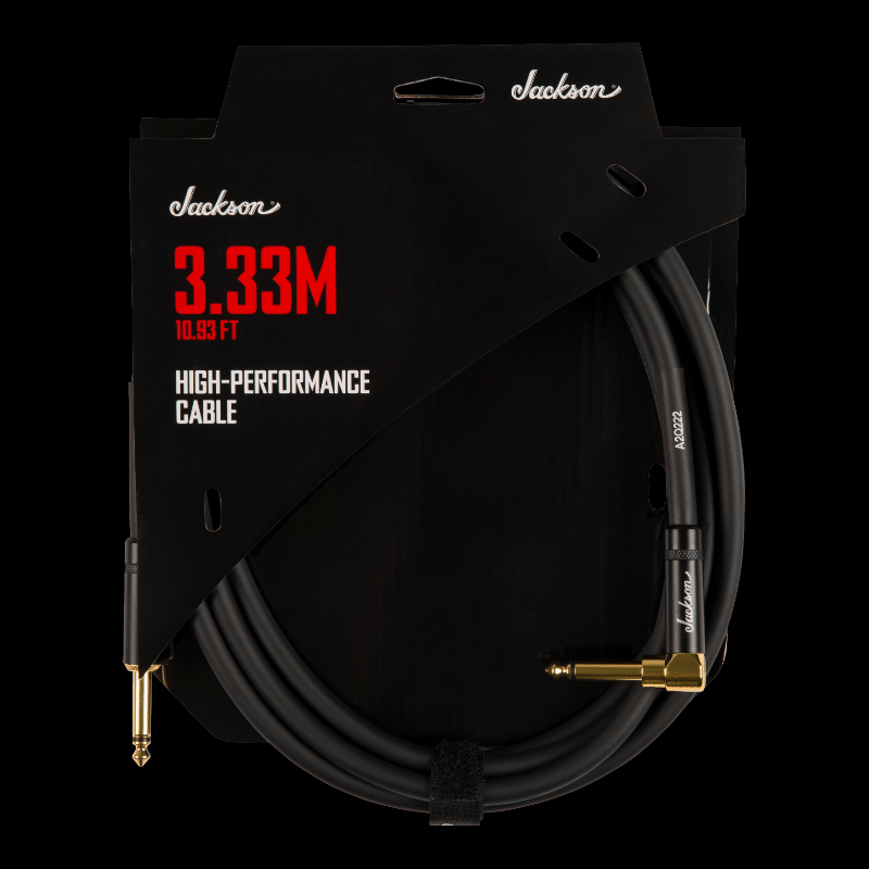 Cable Jackson® High Performance Cable, Black, 10.93&#39; Jackson Cable de Instrumento