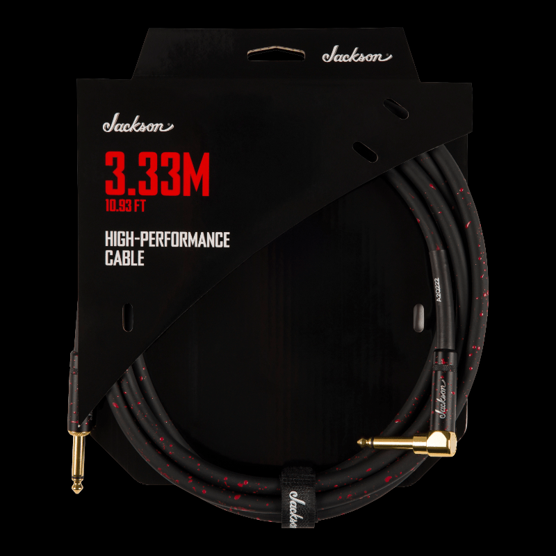 Cable Jackson® High Performance Cable, Black and Red, 10.93' (3.33 m) Jackson Cable de Instrumento