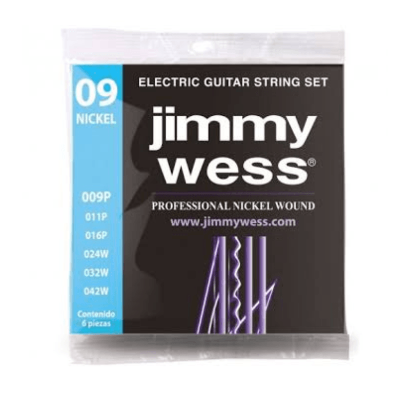 Jimmy Wess Professional Nickel Wound 9-42 Jimmy Wess Cuerdas Guitarra Electrica