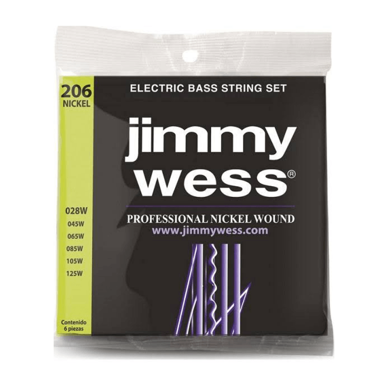 Jimmy Wess 28-125 Nickel Jimmy Wess Cuerdas para Bajo