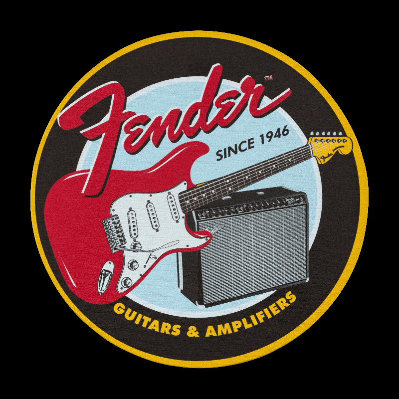 Set de posavasos Guitarras y Amplificadores Fender™ 1946 Fender Coleccionables