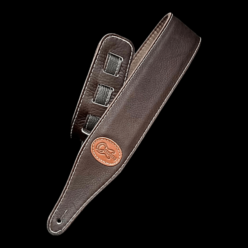 Strap Guitarra Gueerrero Piel Cafe Gueerero Straps