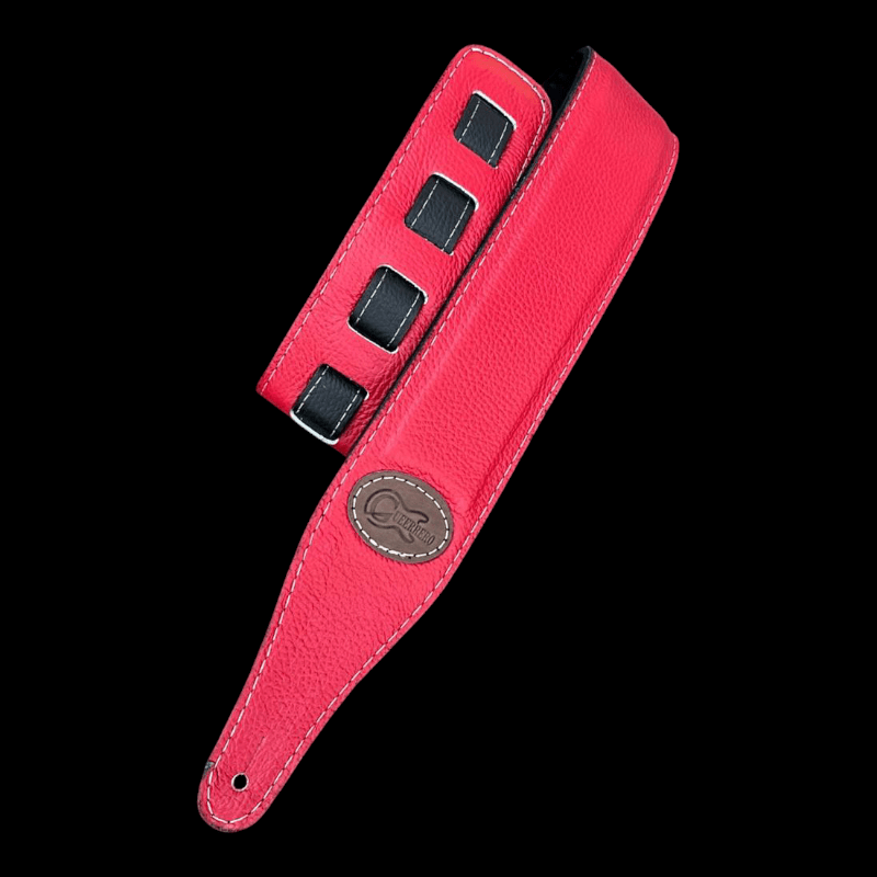 Strap Guitarra Gueerrero Piel Rojo Gueerero Straps
