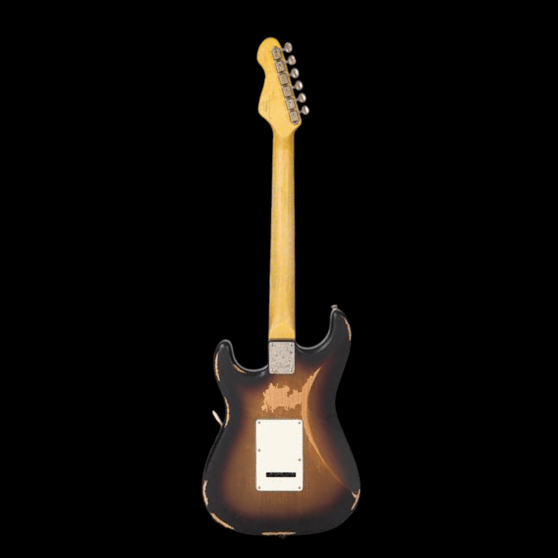 Vintage V6 Paul Rose Signature Electric Guitar ~ Distressed Sunset Sunburst Vintage Guitarra Electrica